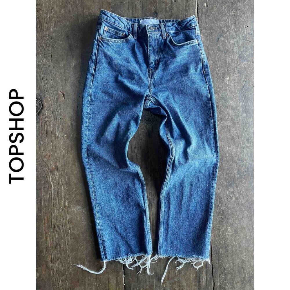 TOPSHOP  I  Hight Rise Straight Crop Jeans  I  SIZE 26